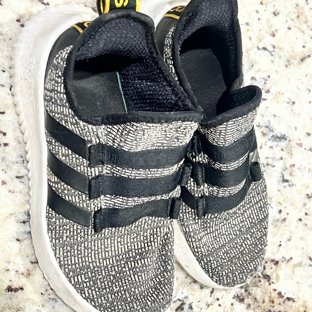 Adidas Black and White Sneakers - Picture 2 of 5
